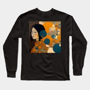 Asian Abstract Long Sleeve T-Shirt